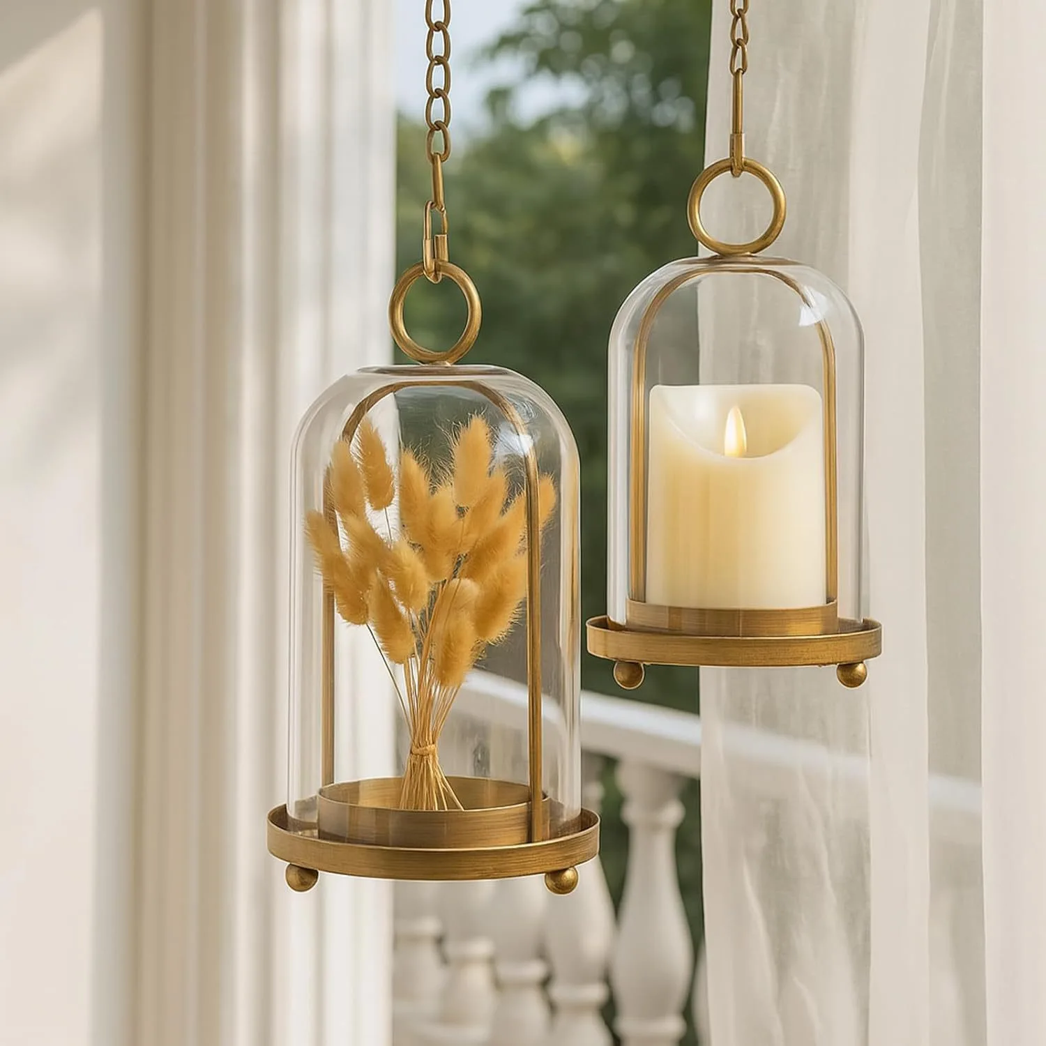 Portavelas vintage de metal y  - Candle Holder Decor reseña y precio