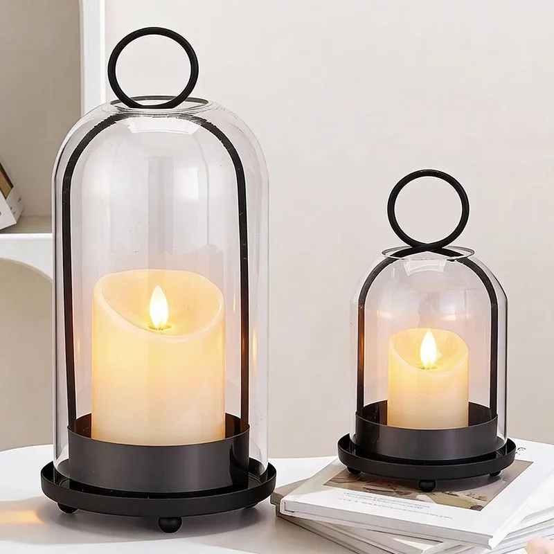 Portavelas vintage de metal y  - Candle Holder Decor reseña y precio