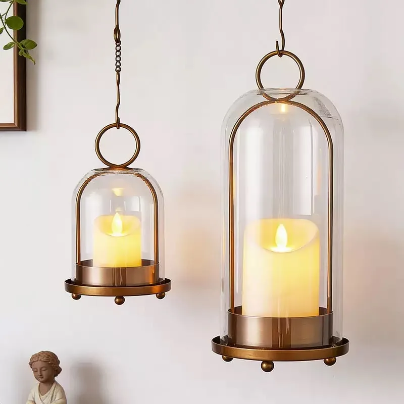 Portavelas vintage de metal y  - Candle Holder Decor reseña y precio