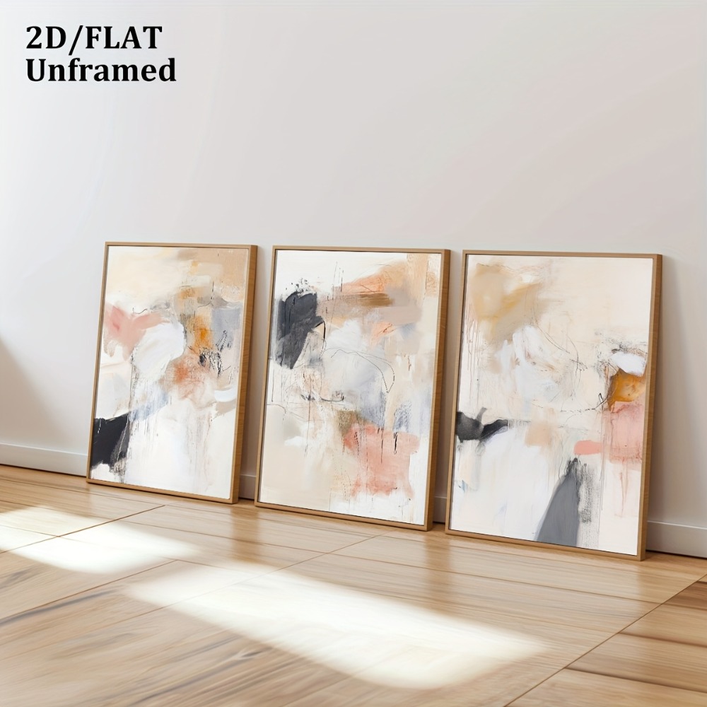 Juego de 3 Cuadros Decorativos - Abstract Canvas Set reseña y precio