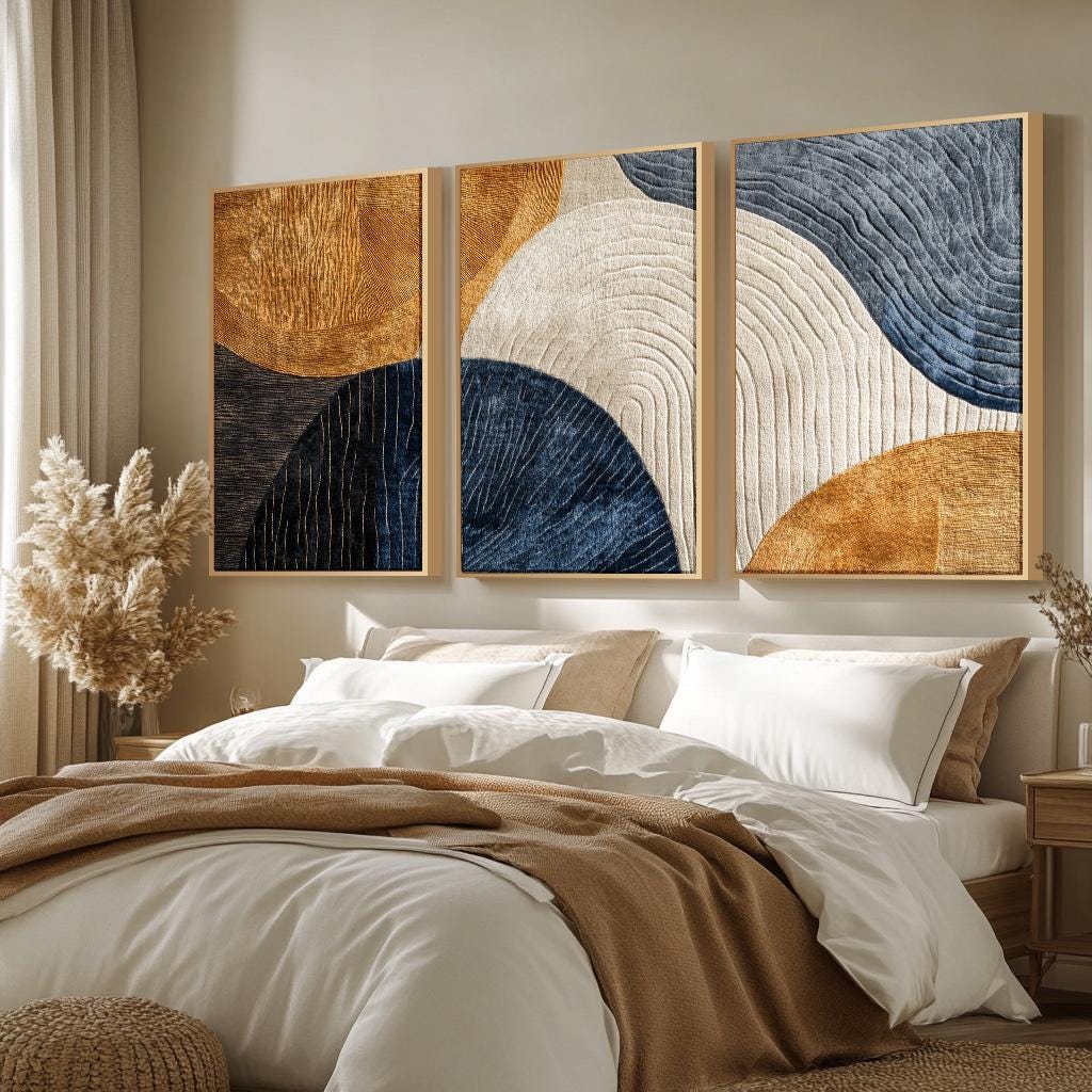 Juego de 3 Cuadros Decorativos - Abstract Canvas Set reseña y precio
