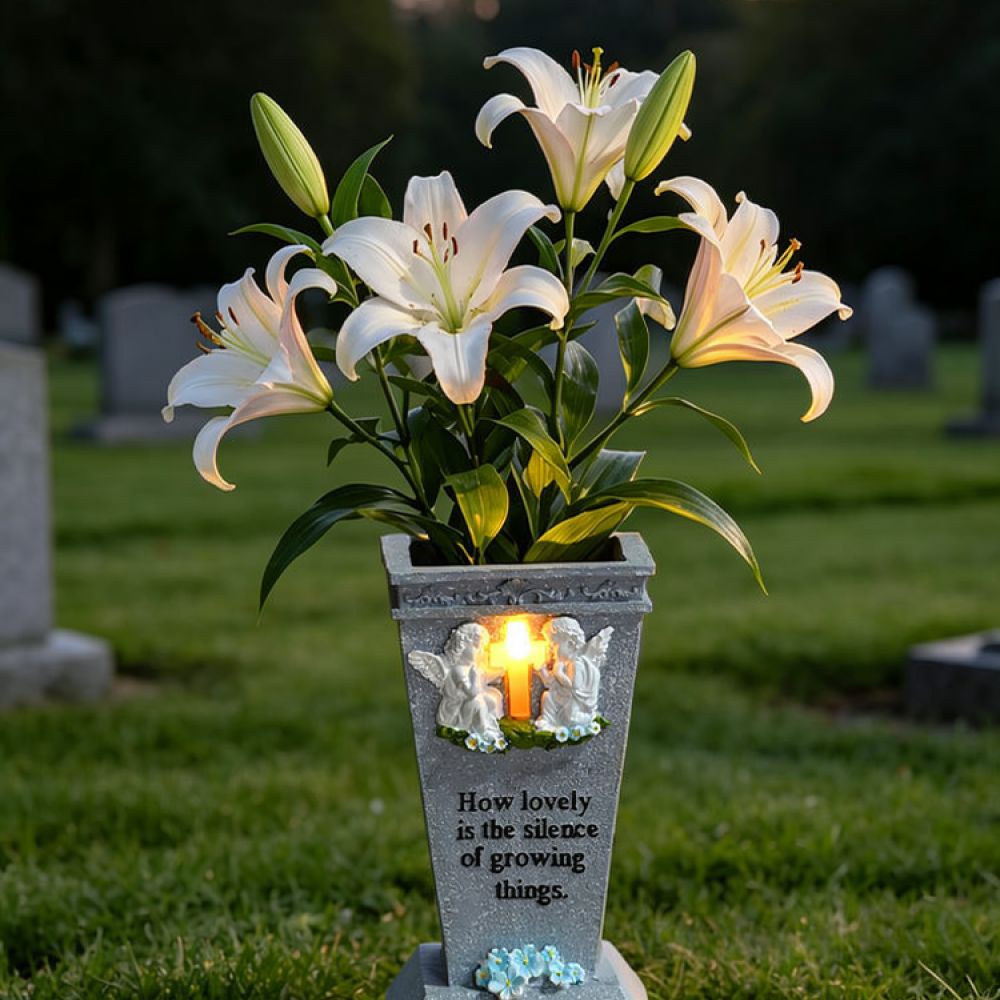 Jarrón de cementerio con forma - Vase Decor reseña y precio